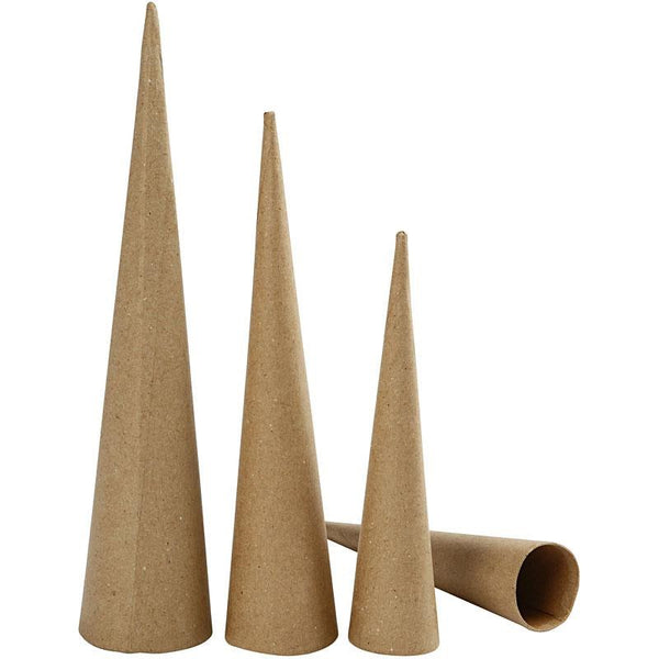 Pappkegel 3-teilig 20-25-30cm Set