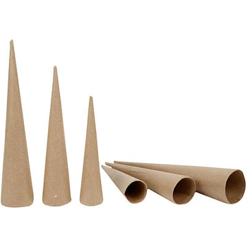 Pappkegel 3-teilig 20-25-30cm Set