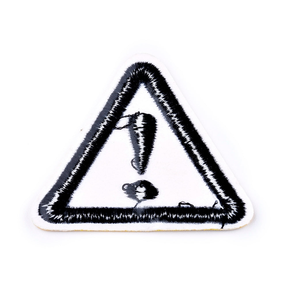 Patch Achtung-Symbol Dreieck Aufbügeln/Aufnähen 50,5x45,5x1,3mm