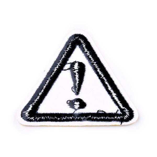 Patch Achtung-Symbol Dreieck Aufbügeln/Aufnähen 50,5x45,5x1,3mm