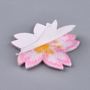 Patch Kirschblüte rosa Aufbügeln/Aufnähen 36x33x2mm