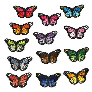 Patch Schmetterlinge verschiedene Farben 46x78 mm 1 Stück