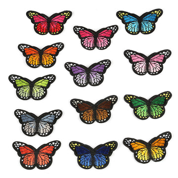 Patch Schmetterlinge verschiedene Farben 46x78 mm 1 Stück