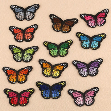 Patch Schmetterlinge verschiedene Farben 46x78 mm 1 Stück