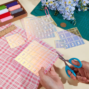 Patchwork-Lineal Set Acryl 4-teilig + Ringbindung 4 Größen