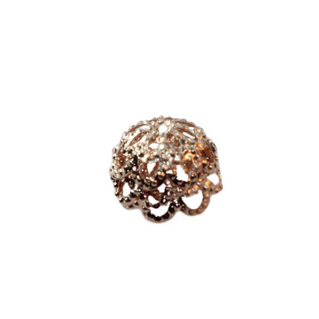 Perlkappe rosegold 8mm 10 Stück/Btl.