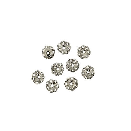 Perlkappen 5mm 25 Stück/Btl