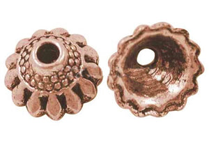 Perlkappen kupferfärbig 10,5mm 10 Stk/Pkg.