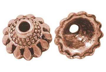 Perlkappen kupferfärbig 10,5mm 10 Stk/Pkg.