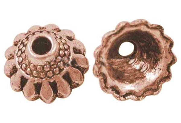 Perlkappen kupferfärbig 10,5mm 10 Stk/Pkg.
