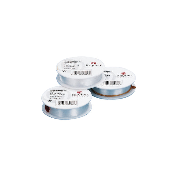 Perlonfaden tansparent 0,35mm 50m/Rolle