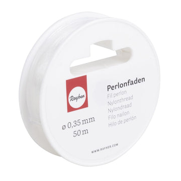 Perlonfaden tansparent 0,35mm 50m/Rolle