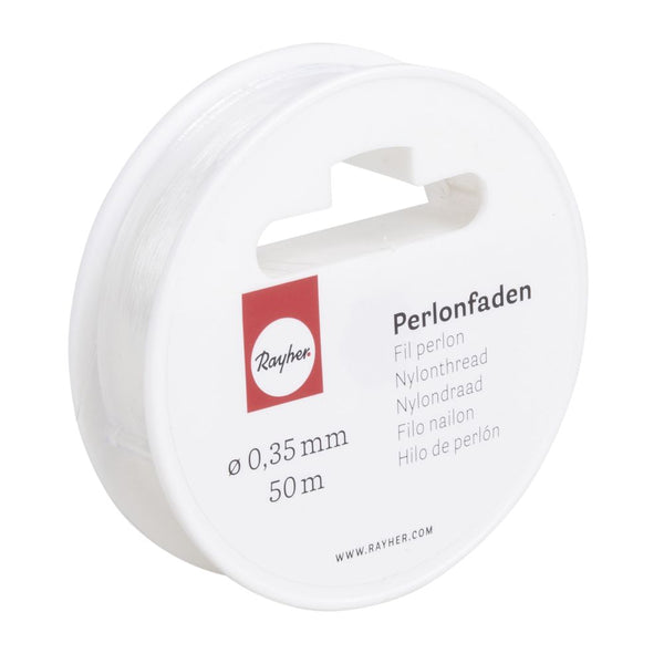 Perlonfaden tansparent 0,35mm 50m/Rolle