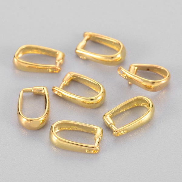 Pinch Bail Anhängerbefestigung goldfärbig 10mm 2 Stück/Packung