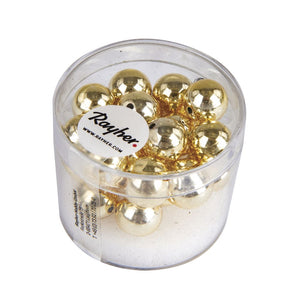 Acryl-Goldperle rund 10mm 22 Stück / Dose
