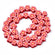 Blumenperlen aus Polymerclay verschiedene Farben  7,5~10x7~11x3,5~5mm 38 Stück / Strang