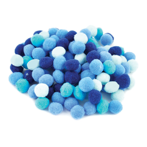 Pom Pom verschiedene Farben sortiert 10mm 120 Stück / Packung