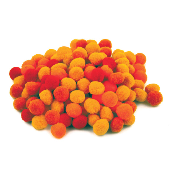 Pom Pom verschiedene Farben sortiert 10mm 120 Stück / Packung