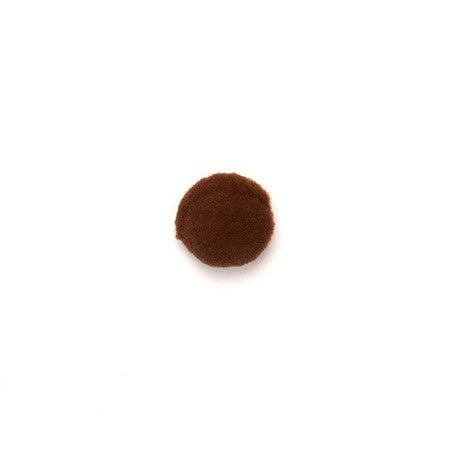 Pompons mittelbraun verschiedene Größen