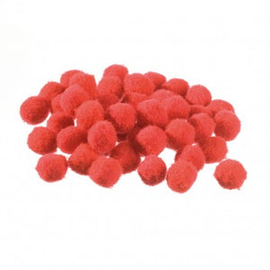 Pompons rot verschiedene Größen Pompons Puschel Pompons Plüschball Bommel Plüsch Pompons