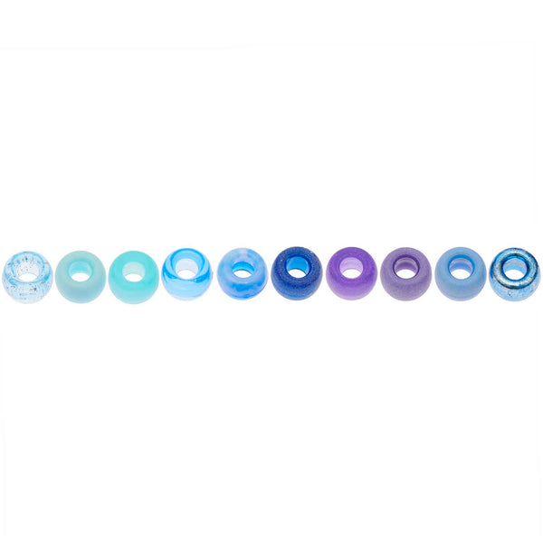Ponii Beads Mix Acrylperlen 9x6mm 80 Stück