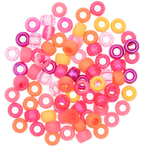 Ponii Beads Mix Acrylperlen 9x6mm 80 Stück
