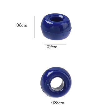 Pony Beads Kunststoffperlen Mix 24 Farben opak & transparent  9x6mm 552 Stück