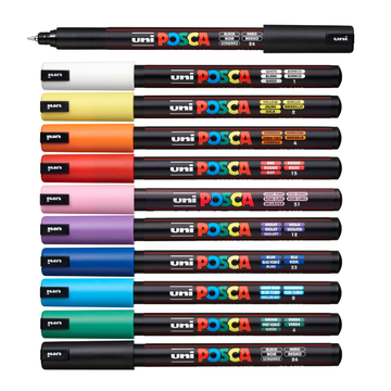 Posca Unimarker kalibrierte Spitze extrafein, 0,7 mm