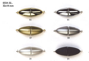 Powermagnet High Quality Magnetverschluss oval 32x14mm 1 Stück