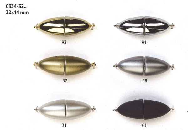 Powermagnet High Quality Magnetverschluss oval 32x14mm 1 Stück