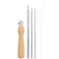Punch Needle Holz Set inkl. 3 Nadelstärken (2mm, 3mm, 4,5mm) verstellbare Schlaufenlänge