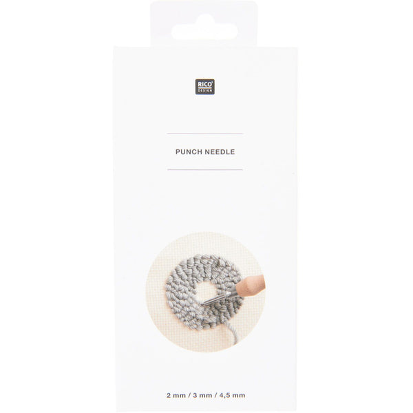 Punch Needle Holz Set inkl. 3 Nadelstärken (2mm, 3mm, 4,5mm) verstellbare Schlaufenlänge
