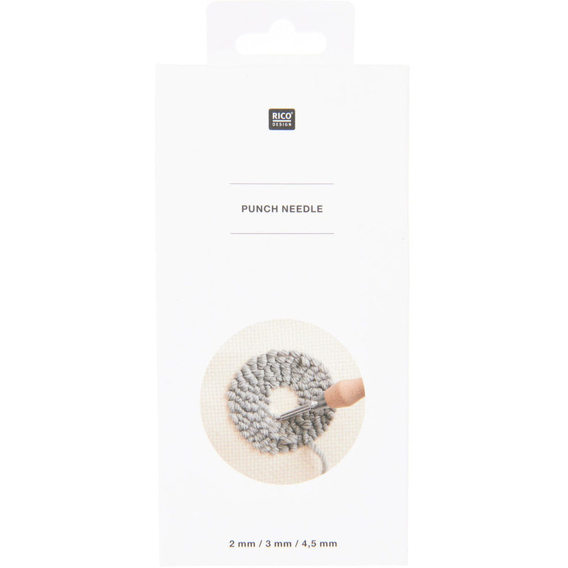 Punch Needle Holz Set inkl. 3 Nadelstärken (2mm, 3mm, 4,5mm) verstellbare Schlaufenlänge