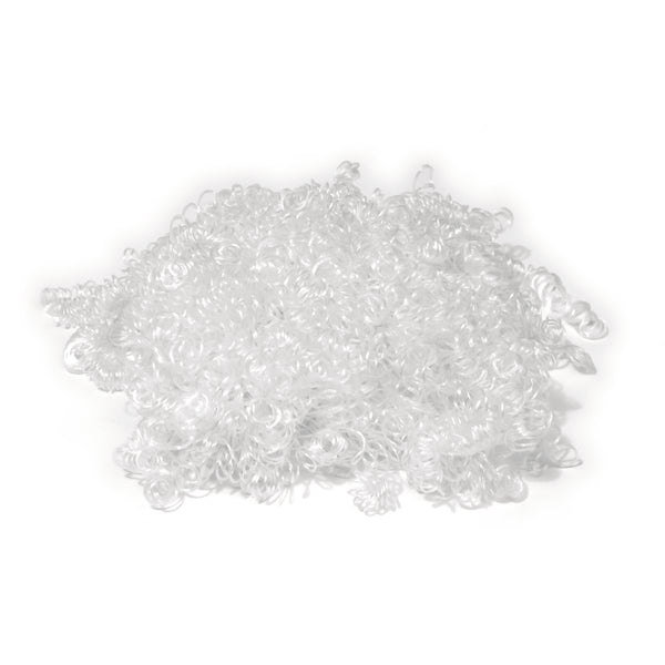 Puppenhaar Kunsthaarlocken mini weiß 5mm 14g