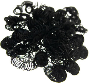 Puppenhaar Locken schwarz 15g