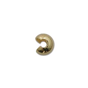 Quetschcover für Quetschperlen gold nickelfrei 3,2mm 20 Stück