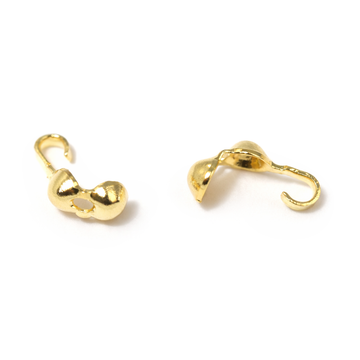 Quetschkalotte goldfärbig 9x3mm 20 Stück