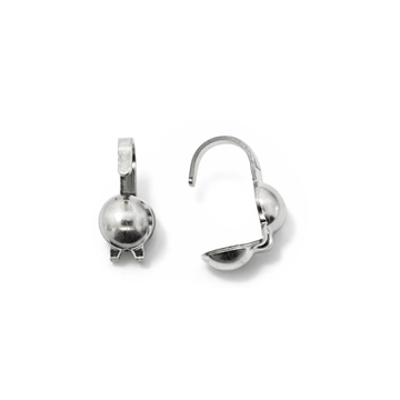 Quetschkalotte silber 9x3mm 20 Stück