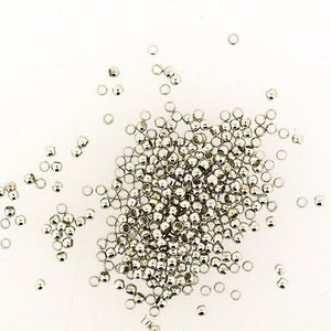 Quetschperlen 1,8 mm, 1,4g Metallschmelz Klemmperlen