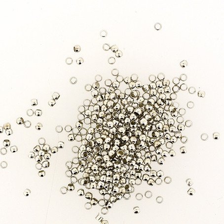 Quetschperlen 1,8 mm, 1,4g Metallschmelz Klemmperlen