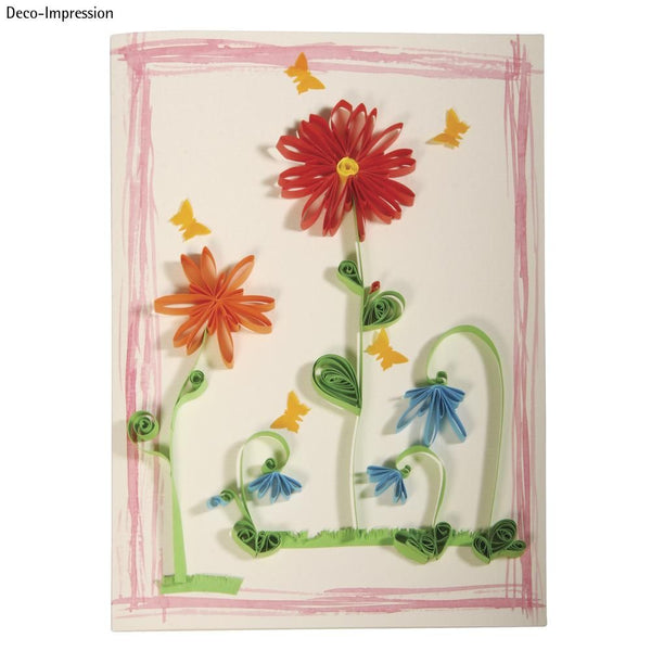 Quilling Schablone mit Korkplatte 21x15cm