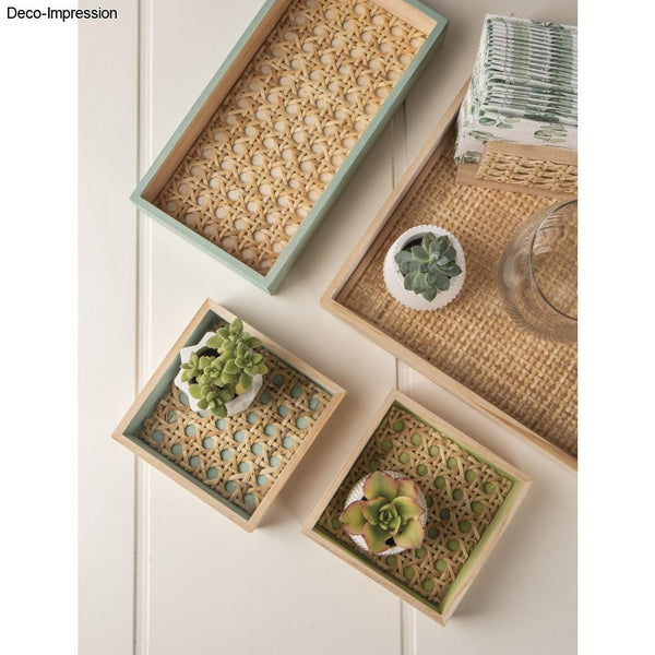 Rattan Geflecht natur 35x60cm Rolle 1Stück