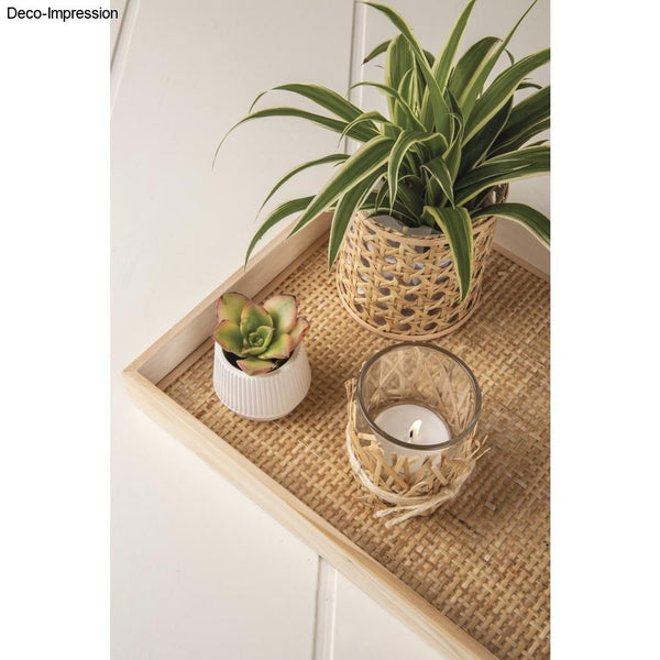 Rattan Geflecht natur 35x60cm Rolle 1Stück