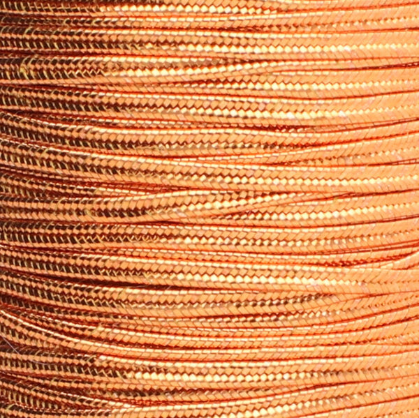 Rayon Soutache Band Smooth Metallic Copper per Meter
