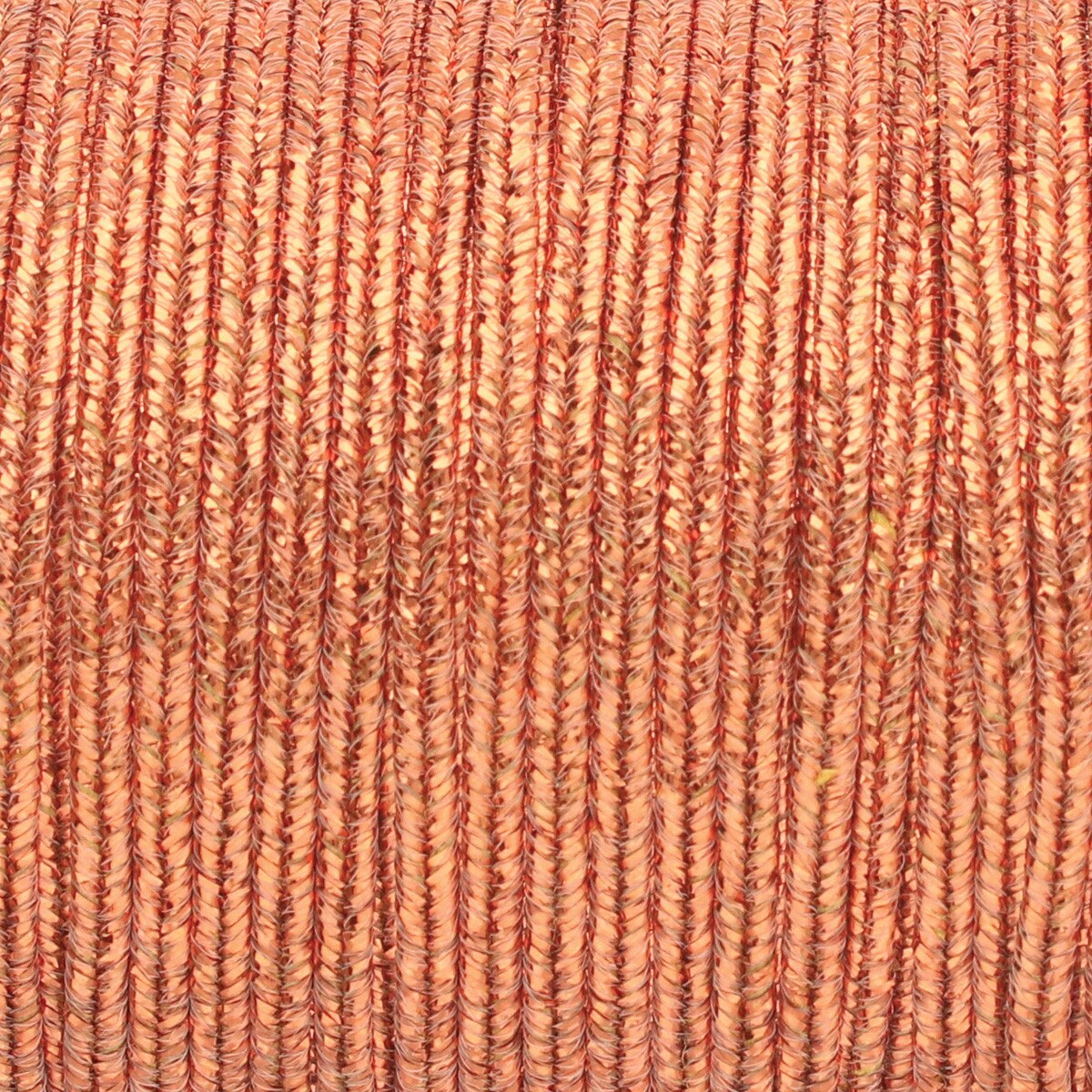 Rayon Soutache, pro Meter, strukturiertes Metallic-Kupfer