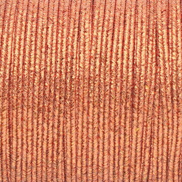 Rayon Soutache, pro Meter, strukturiertes Metallic-Kupfer