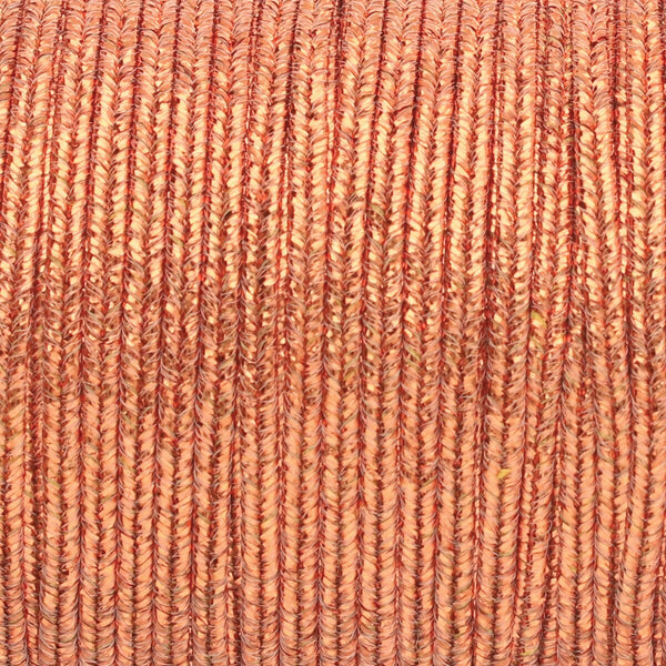 Rayon Soutache Band Textured Metallic Copper per Meter