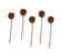 Nest-Ball Rebenkugel am Stiel braun 12mm 1 Stück