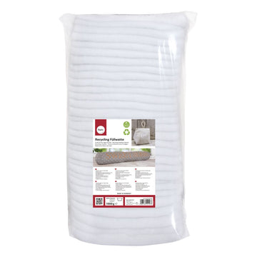 Recycling Füllwatte in Lagen aus Polyestermaterial Beutel 1kg