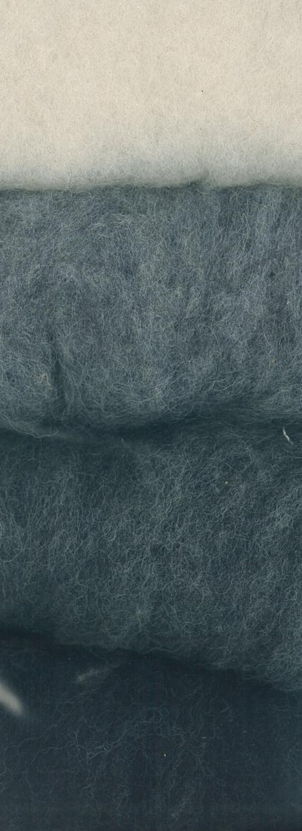 Reine Schurwolle meliert Vlies Grau-Töne 4 Farben à 20g 100g/Beutel